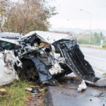 Dangerous Car Accident Debris